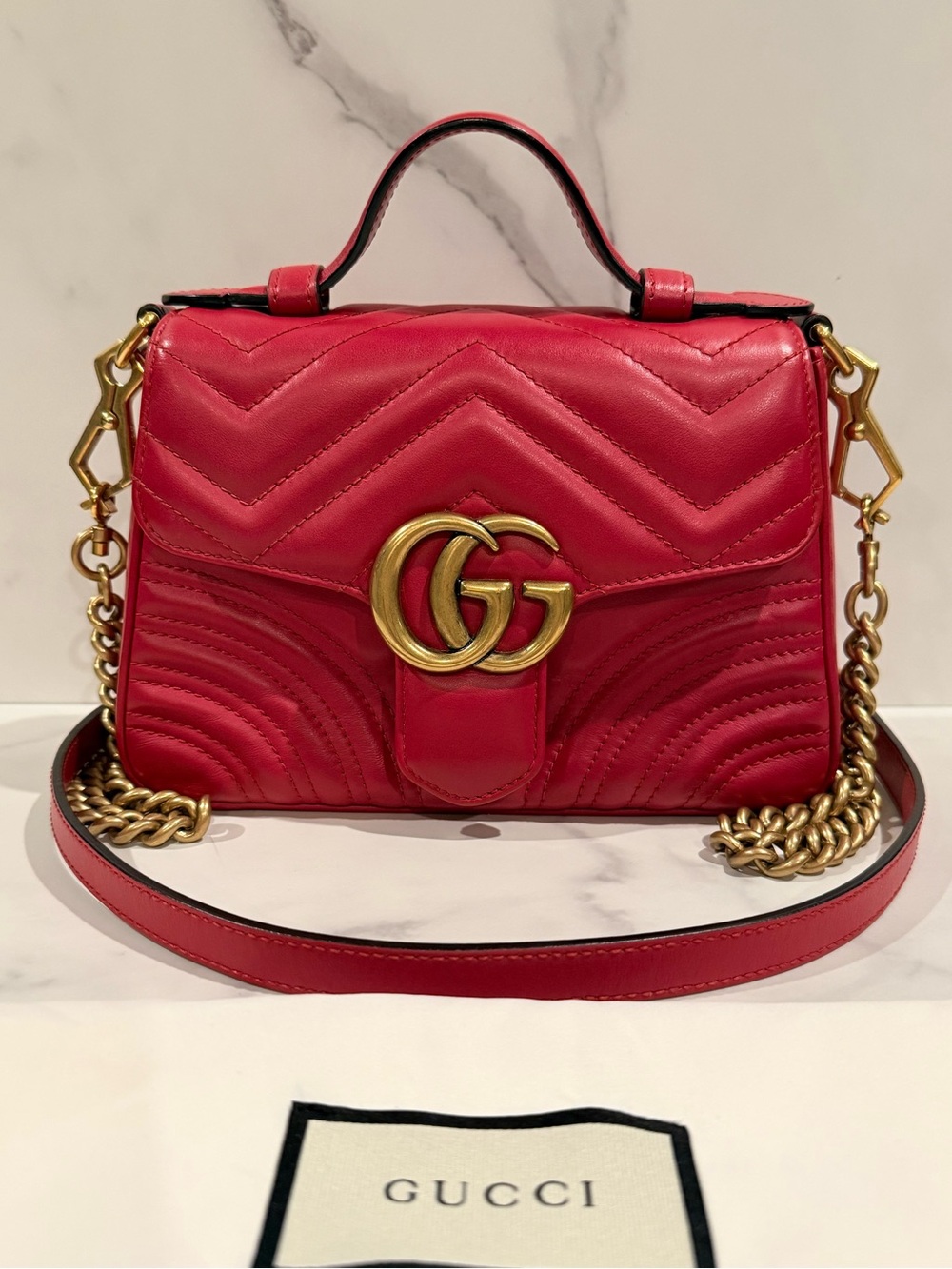 Gucci Marmont Top Handle Bag Mini